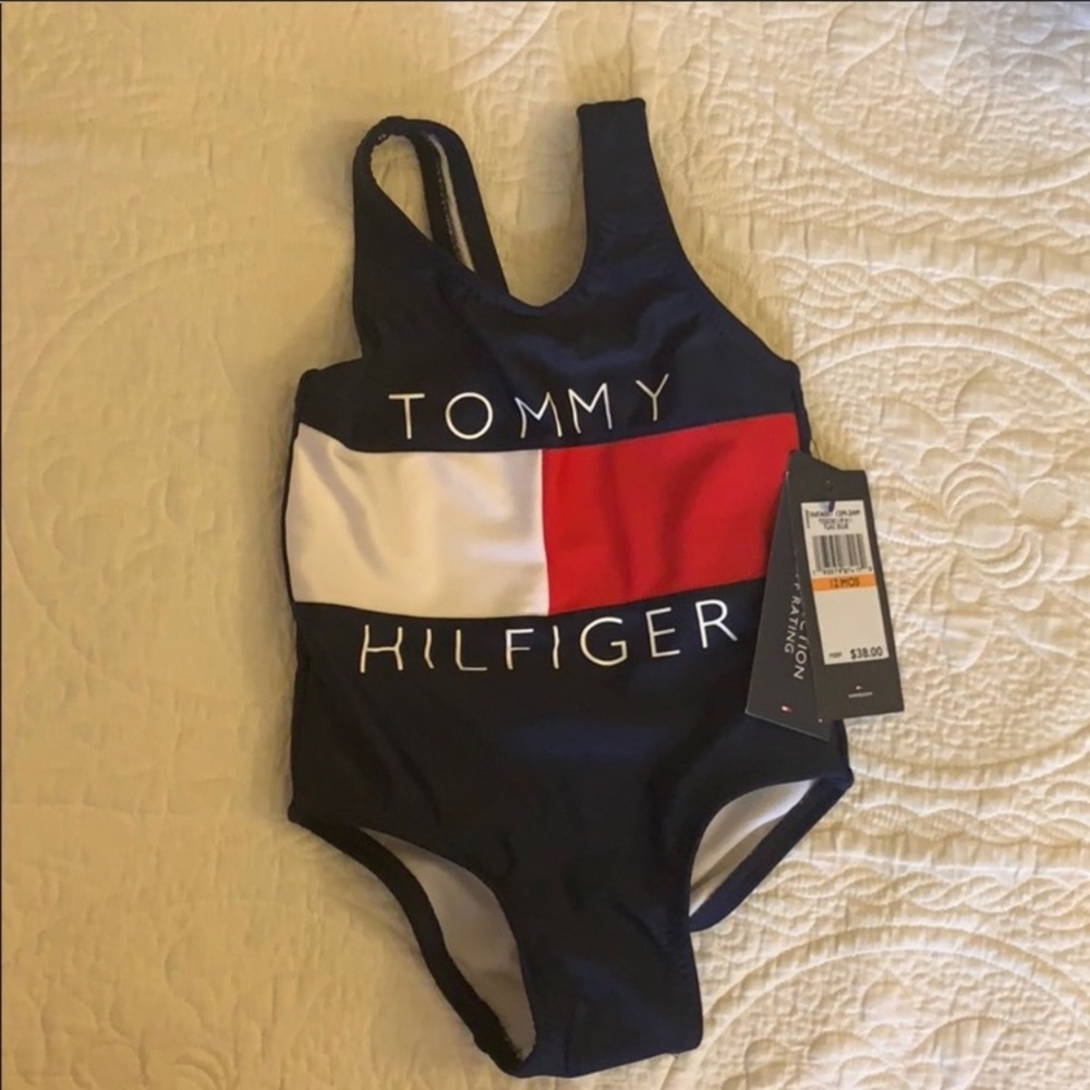 Baby girl Tommy Hill figure one piece swimsuit